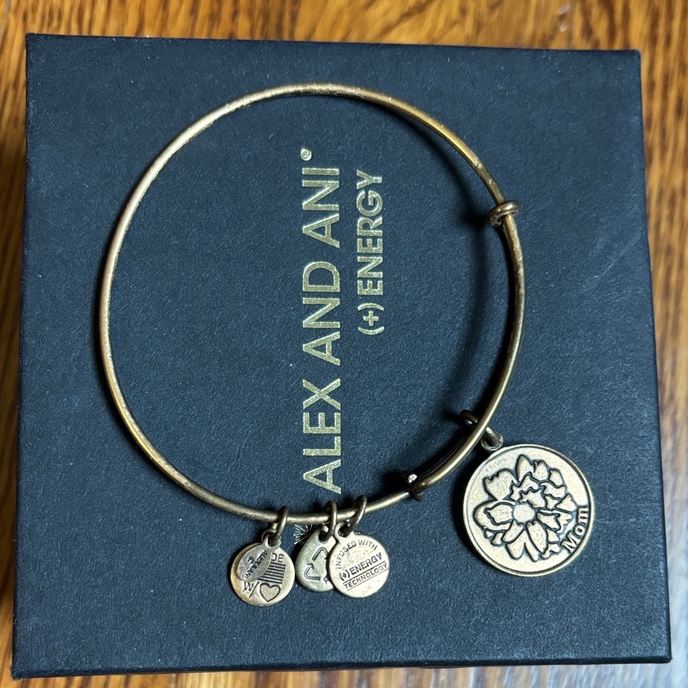 Alex and Ani Gold Tone Charm Bracelet mom